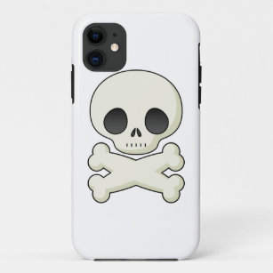 Skull and Crossbones emo kawaii cute goth skulls Case-Mate iPhone Case