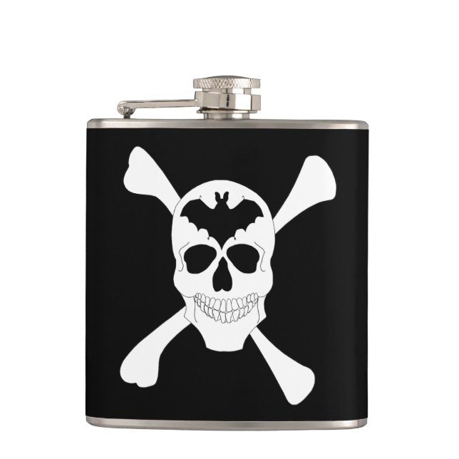 Skull And Crossbones Flask (Front)