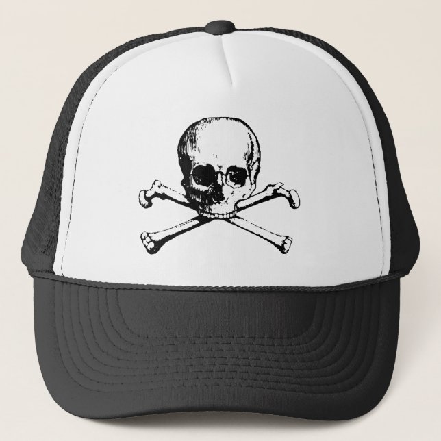 Skull and Crossbones Foam Cap (Front)