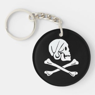Skull and Crossbones Key Ring
