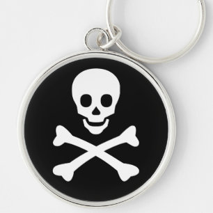 Skull and Crossbones Key Ring