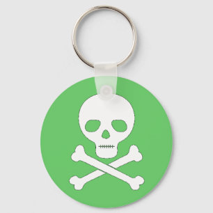 Skull and Crossbones Key Ring
