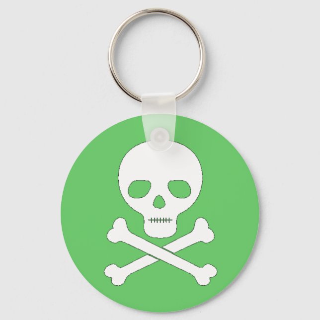 Skull and Crossbones Key Ring (Front)