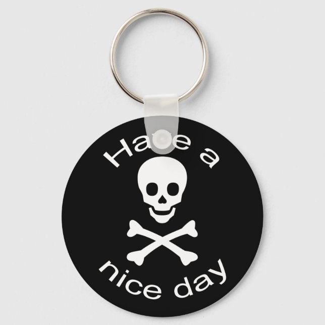 Skull and Crossbones Key Ring (Front)