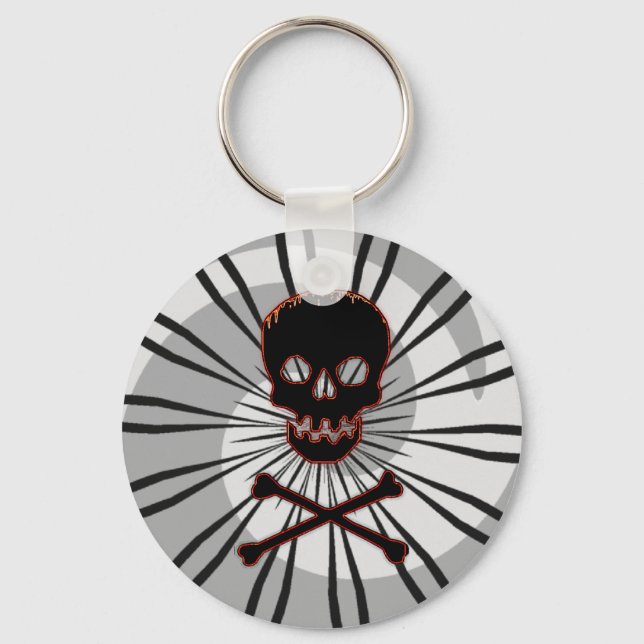 Skull and Crossbones Keychain (Front)