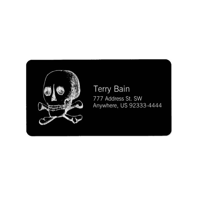 Skull and Crossbones Label (Front)