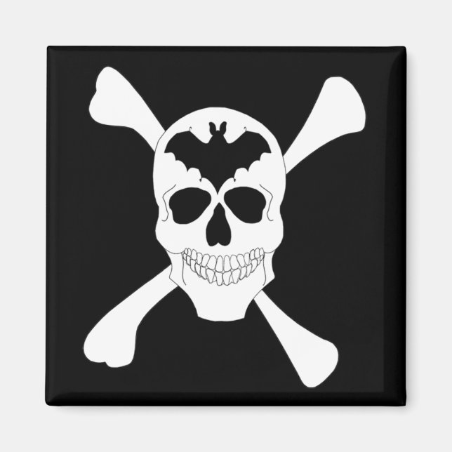 Skull And Crossbones Magnet (Front)