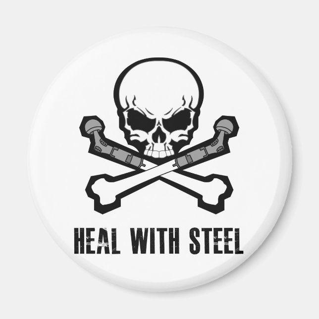 Skull and Crossbones Magnet (Front)