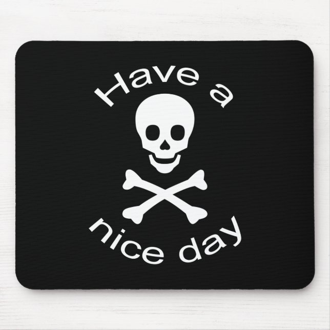 Skull and Crossbones Mouse Pad (Front)