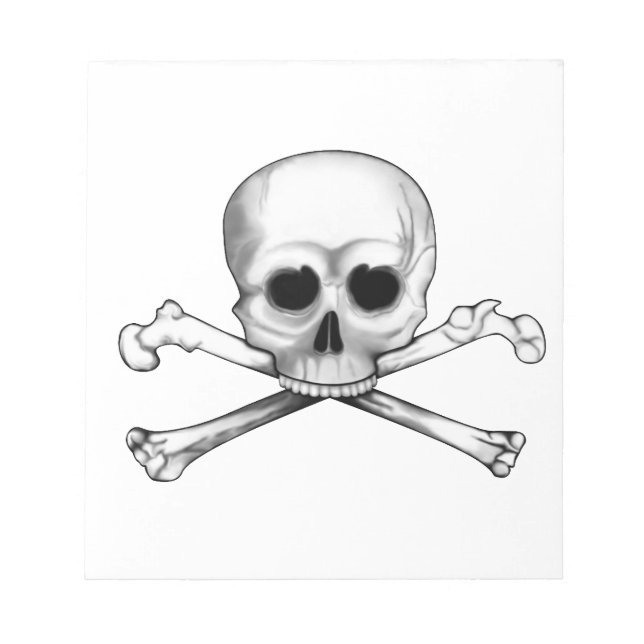 Skull and Crossbones Notepad (Front)