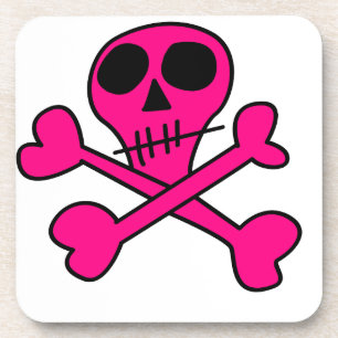Skull and Crossbones Pattern Coaster