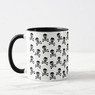 Skull And Crossbones Pattern Mug