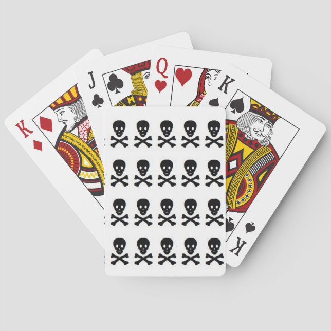 SKULL  AND CROSSBONES PLAYING CARDS (Back)