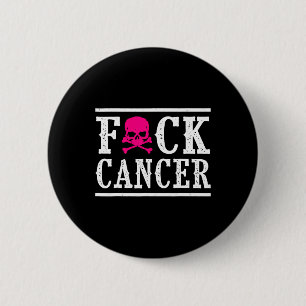 Skull And Crossbones Skeleton Breast Cancer 6 Cm Round Badge