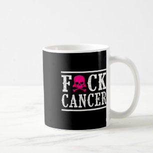 Skull And Crossbones Skeleton Breast Cancer Coffee Mug