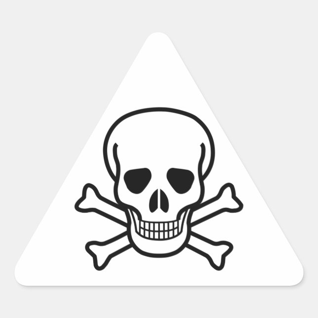 Skull and Crossbones Sticker (Front)