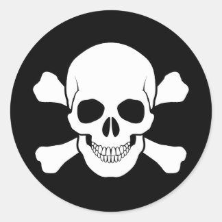 SKULL AND CROSSBONES STICKER