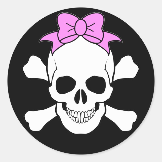 SKULL AND CROSSBONES STICKER (Front)