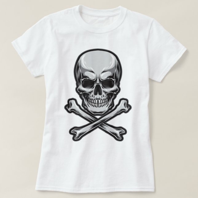 Skull and Crossbones T-Shirt (Design Front)