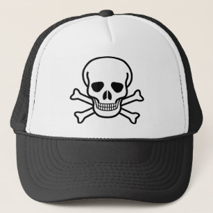 Skull and Crossbones Trucker Hat