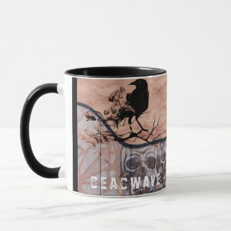 Skull and Crow Horror Personalised Mug