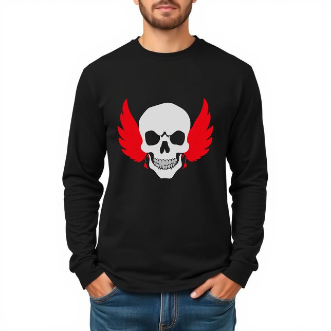 Skull and Feathers Art T-Shirt (Creator Uploaded)