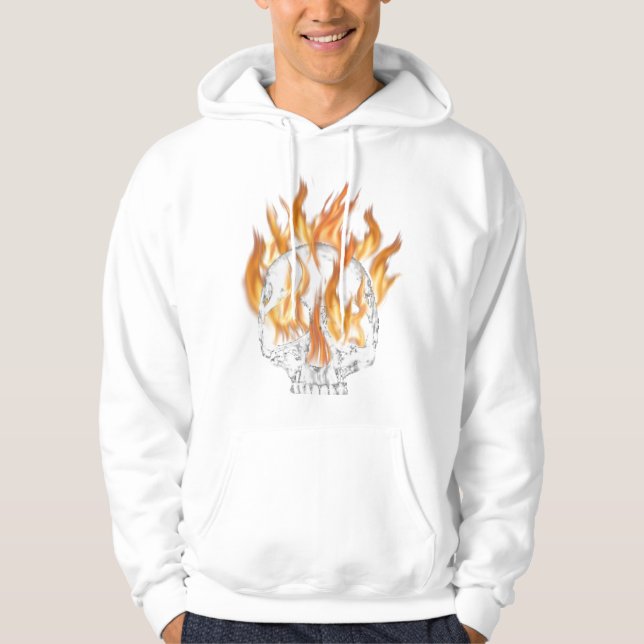 Skull and Fire Hoodie (Front)