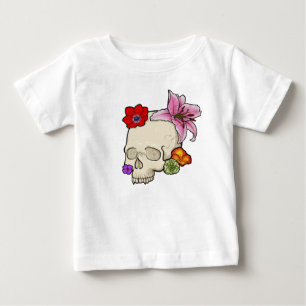 Skull and Flora Baby T-Shirt