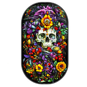 Skull and Flowers Coffee Mug