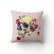Skull and flowers