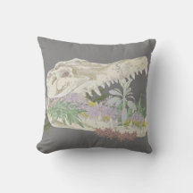 Skull and flowers cushion Protection