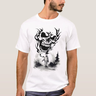 Skull and Ghost, May The Ghosts Be With You T-Shirt