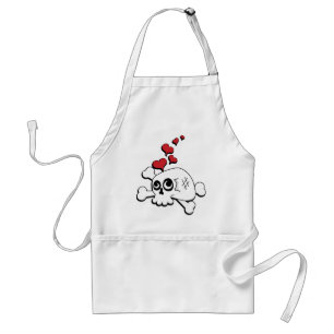 Skull and Hearts Standard Apron
