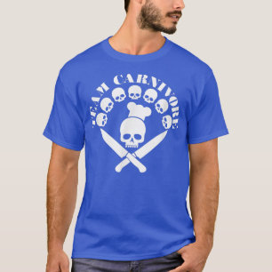 skull and knifes bbq season humour cooking smoking T-Shirt