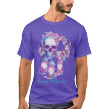 Skull and Moths Halloween