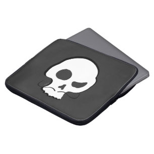 Skull and Moustache Laptop Sleeve