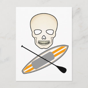 Skull and Paddleboard Postcard