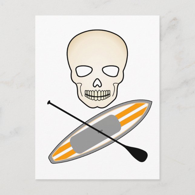 Skull and Paddleboard Postcard (Front)