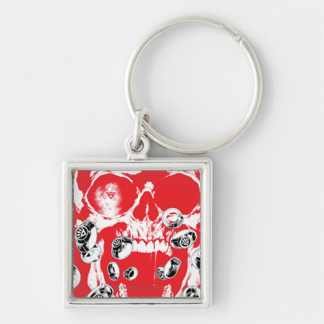 Skull and Rings - Red Key Ring (Front)