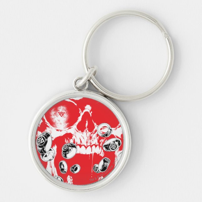 Skull and Rings - Red Key Ring (Front)