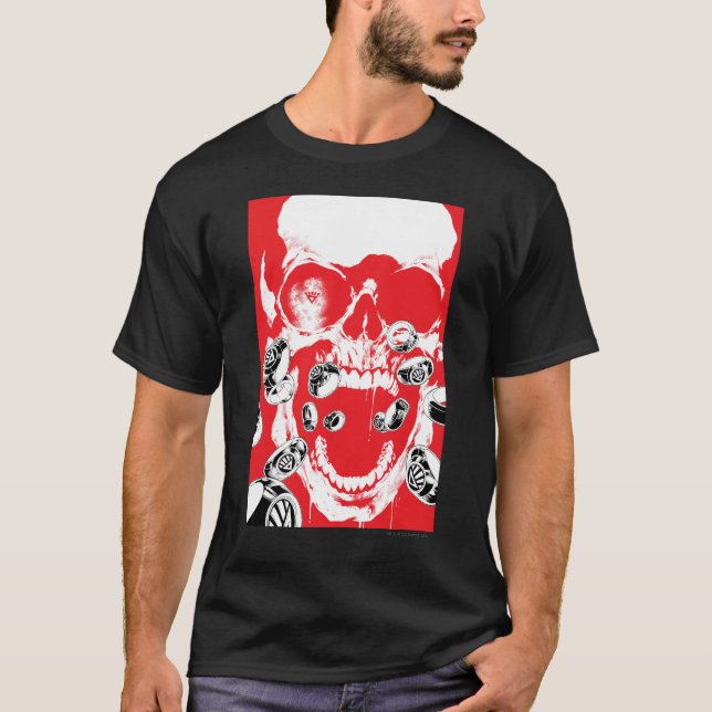 Skull and Rings - Red T-Shirt (Front)