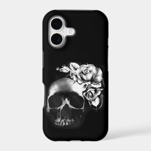 Skull and roses