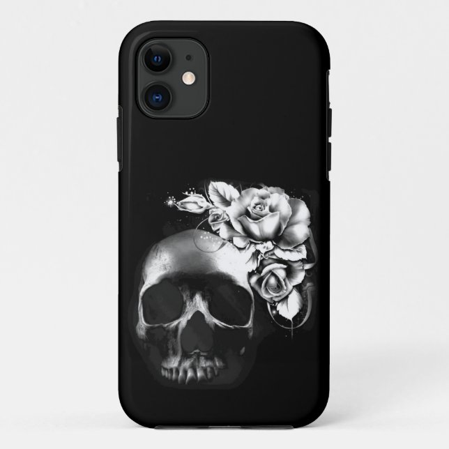 Skull and roses Case-Mate iPhone case (Back)