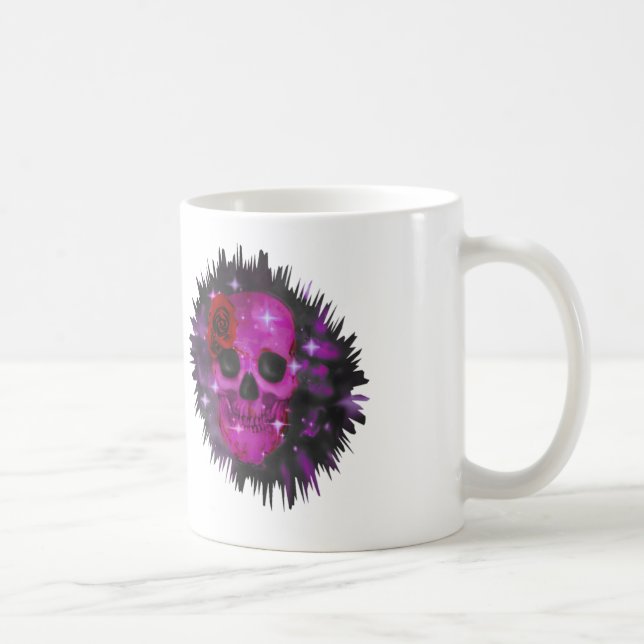 Skull and Roses Coffee Mug (Right)