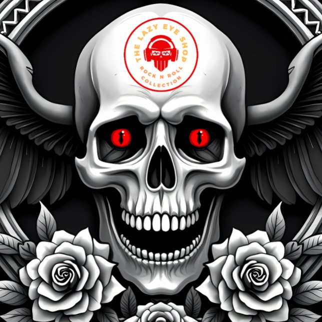 Skull and Roses Design T-Shirt (Creator Uploaded)