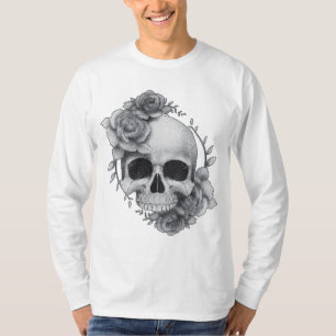 Skull and Roses Sketch T-Shirt