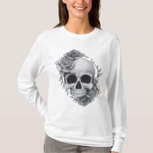 Skull and Roses Sketch T-Shirt