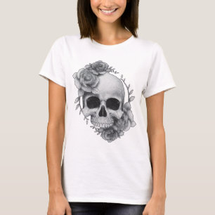 Skull and Roses Sketch T-Shirt
