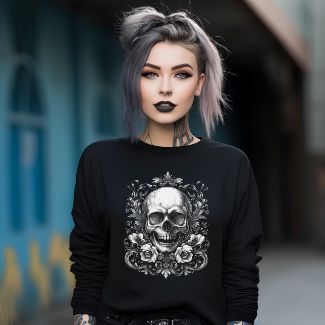 Skull and Roses Sweatshirt (Creator Uploaded)