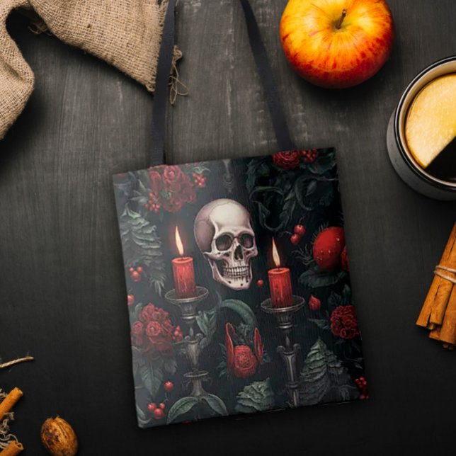 Skull and Roses Tote Bag (Creator Uploaded)